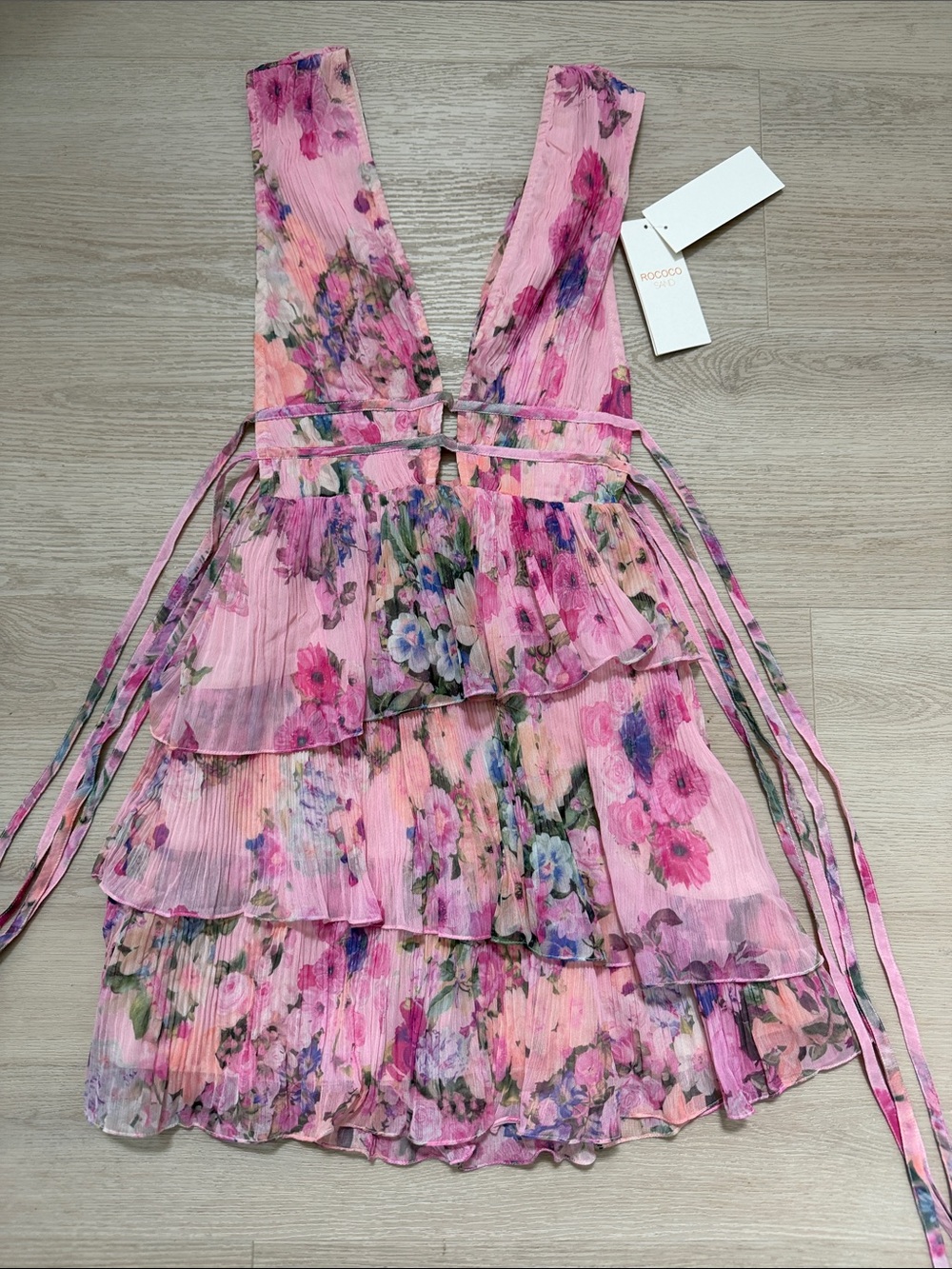 Rococo Sand Ruffle Mini Dress - Picture 4 of 12